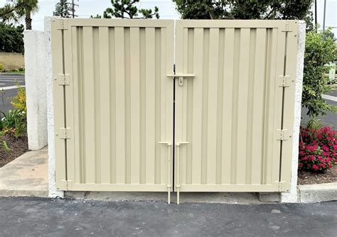 metal trash enclosure gate